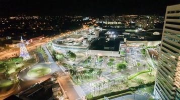 san paolo, brasile, settembre 2019 - veduta aerea di notte foto