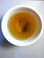 vista superiore del tè nero cinese oolong