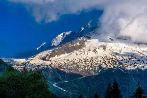alpe innevata, chamonix mont blanc, haute-savoi foto