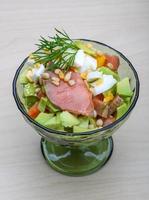insalata di salmone e avocado foto