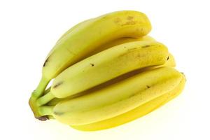 mucchio di banana isolato su bianco foto