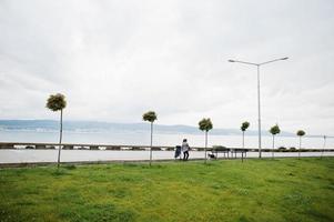 area del parco e passeggiata nella città di nesebar, bulgaria. foto