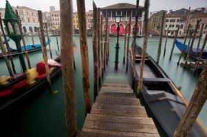 gondole nel canal grande di venezia