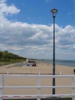 la spiaggia di Sopot in Polonia foto