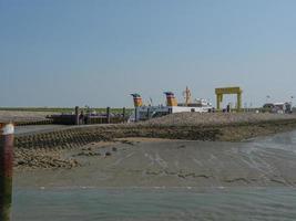 Hallig hooge nel mare del nord tedesco foto