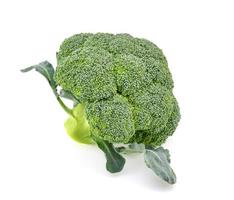 broccoli isolati su sfondo bianco. foto