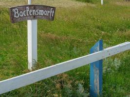 Hallig hooge nel mare del nord tedesco foto