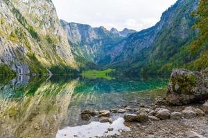 Obersee, Koenigssee, Konigsee, Parco Nazionale di Berchtesgaden, Baviera, Germania foto