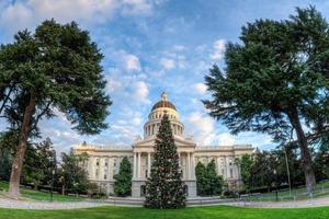 ampia vista di angelo dell'albero di Natale dello stato della California