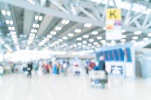 terminal dell'aeroporto di sfocatura astratta per lo sfondo foto