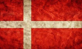bandiera del grunge della Danimarca. oggetto della mia collezione di bandiere vintage e retrò foto