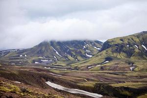 paesaggio vulcanico - landmannalaugar, islanda foto
