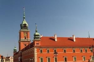 Varsavia, Polonia. centro storico - famoso castello reale. patrimonio mondiale dell'unesco. foto