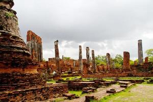 pagoda al tempio di Wat Chaiwattanaram, Ayutthaya, Tailandia foto