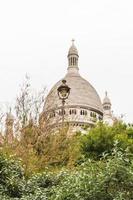 l'architettura esterna del sacre coeur, montmartre, parigi, francia foto