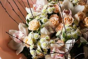 bouquet di rose fresche foto