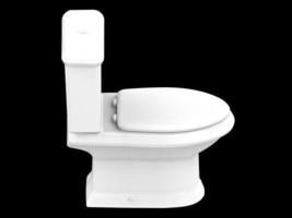 sedile isolato wc armadio wc bagno wc porcellana 3d illustrazione foto