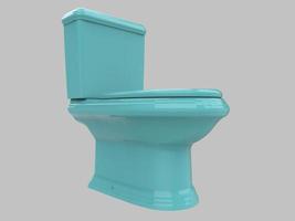 wc blu chiaro illustrazione 3d foto