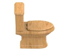 wc in legno wc wc wc illustrazione 3d illustrazione 3d illustrazione 3d foto