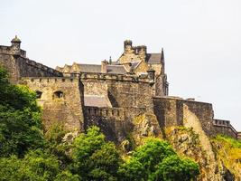 hdr castello di edimburgo in scozia foto