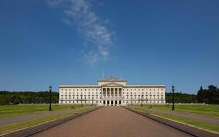 Stormont gli edifici del parlamento a Belfast foto