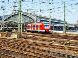 treni hdr in stazione foto