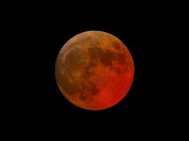 eclissi totale di super luna di sangue foto