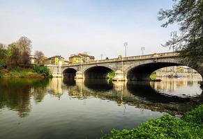 hdr fiume po a torino foto