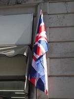 bandiera union jack del regno unito foto