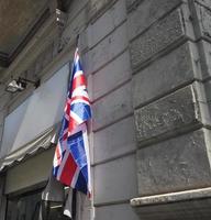 bandiera union jack del regno unito foto