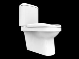 sedile isolato wc armadio wc bagno wc porcellana 3d illustrazione foto