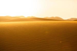 bellissime dune di sabbia nel deserto del Sahara in Marocco. paesaggio in africa nel deserto. foto