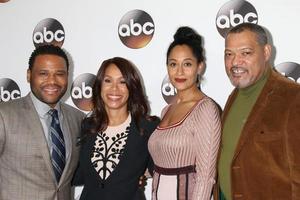 los angeles, 10 gennaio - anthony anderson, channing dungey, tracee ellis ross, laurence fishburne alla festa disney abc tv tca inverno 2017 al langham hotel il 10 gennaio 2017 a pasadena, ca foto