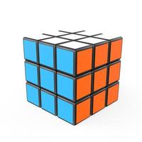 modellazione 3d del cubo di puzzle foto