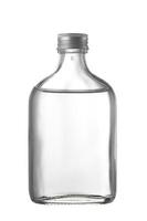 bottiglia di whisky isolata su sfondo bianco foto