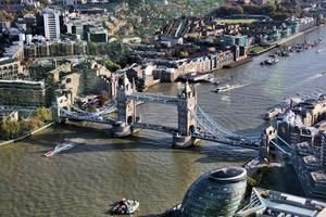 una veduta aerea di londra foto