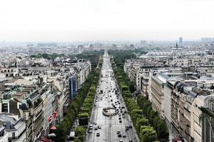 una veduta aerea di parigi foto