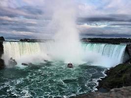 una vista delle cascate del Niagara dal lato canadese foto