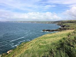 una vista della costa della Cornovaglia a Port isaac foto