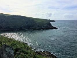 una vista della costa della Cornovaglia a Port isaac foto