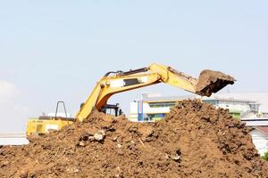 il bulldozer funziona foto