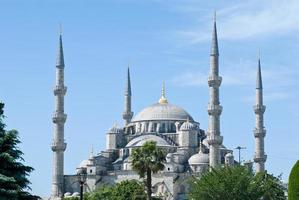la moschea blu, sultanahmet camii, istanbul, turchia foto