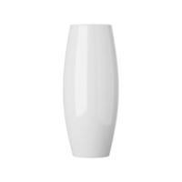 vaso in ceramica bianca isolato su sfondo bianco, rendering 3d foto