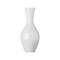 vaso in ceramica bianca isolato su sfondo bianco, rendering 3d foto
