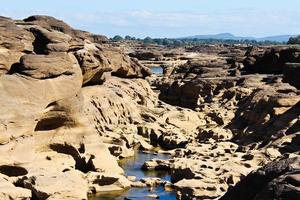 sam pan boak, la più grande barriera corallina del fiume mae khong, ubon ratchathani, tailandia foto