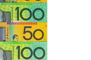 valuta australiana - banconote da centocinquanta dollari foto