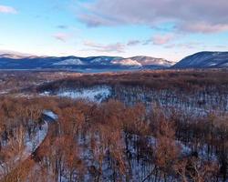 fiume Hudson in inverno foto