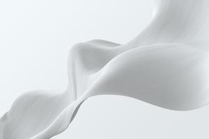 elegante sfondo bianco onda. illustrazione 3d di struttura ondulata dinamica astratta foto