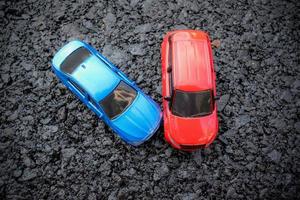 scena dell'incidente d'auto. assicurazione, viaggi, concetto di trasporto. foto