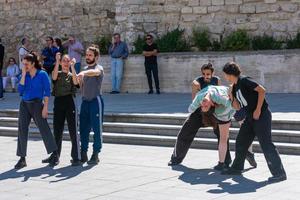 valladolid, spagna 29 maggio 2022 spettacolo dell'evento "teatro di strada". foto